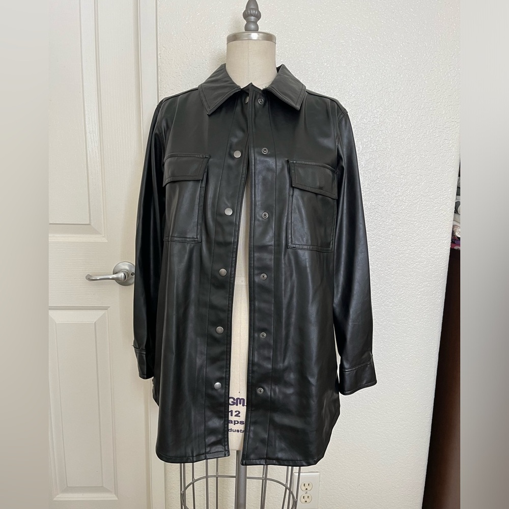 Old Navy Faux Leather Shacket